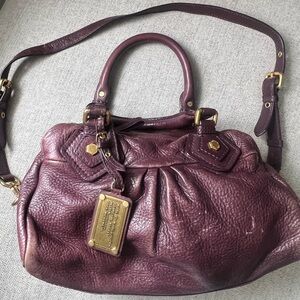 Marc by Marc Jacobs bag with shoulder strap maroon